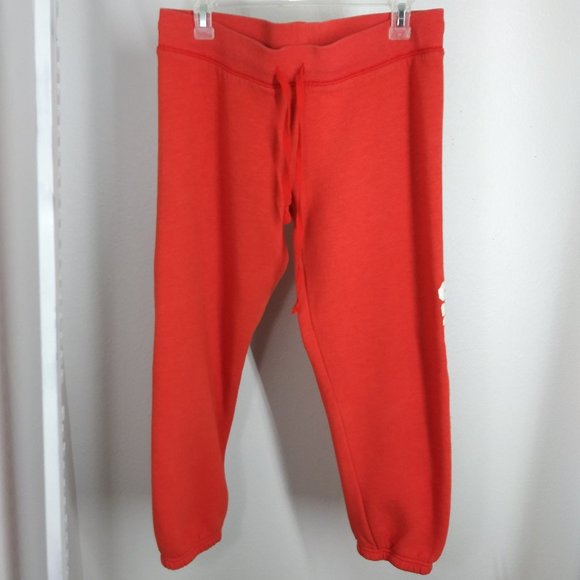 PINK VICTORIA SECRET orange capri pants yoga size S - Picture 5 of 7